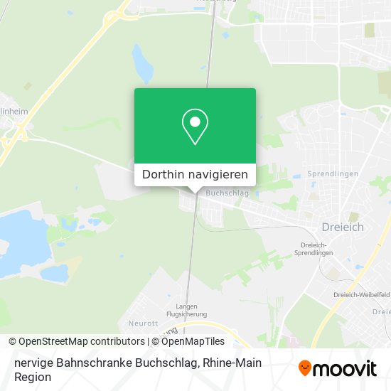 nervige Bahnschranke Buchschlag Karte