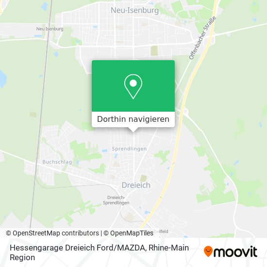 Hessengarage Dreieich Ford / MAZDA Karte