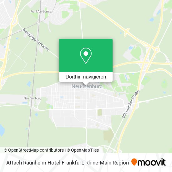 Attach Raunheim Hotel Frankfurt Karte