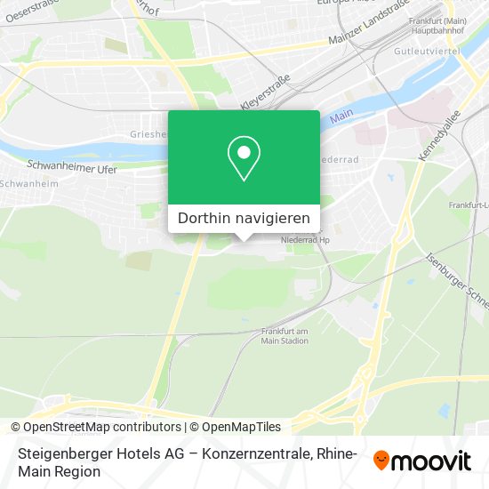 Steigenberger Hotels AG – Konzernzentrale Karte