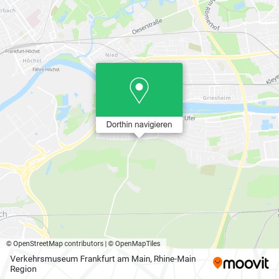 Verkehrsmuseum Frankfurt am Main Karte