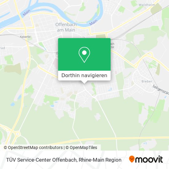 TÜV Service-Center Offenbach Karte