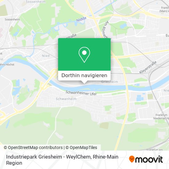 Industriepark Griesheim - WeylChem Karte