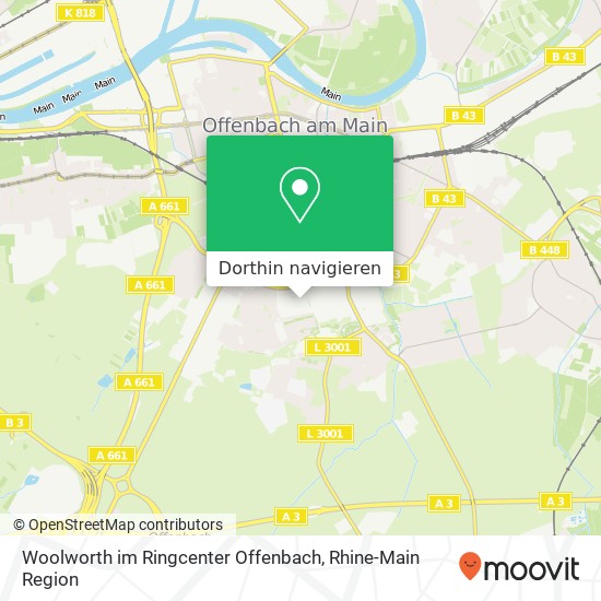 Woolworth im Ringcenter Offenbach Karte