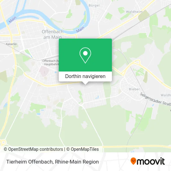 Tierheim Offenbach Karte