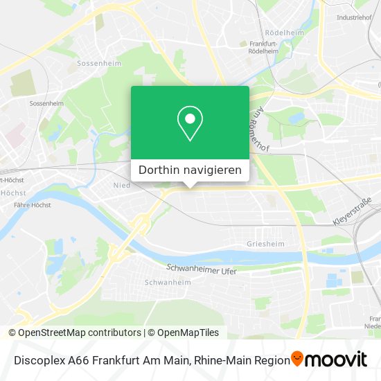 Discoplex A66 Frankfurt Am Main Karte