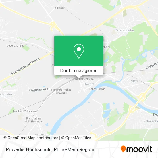 Provadis Hochschule Karte