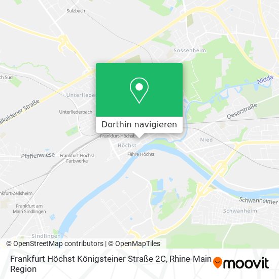 Frankfurt Höchst Königsteiner Straße 2C Karte