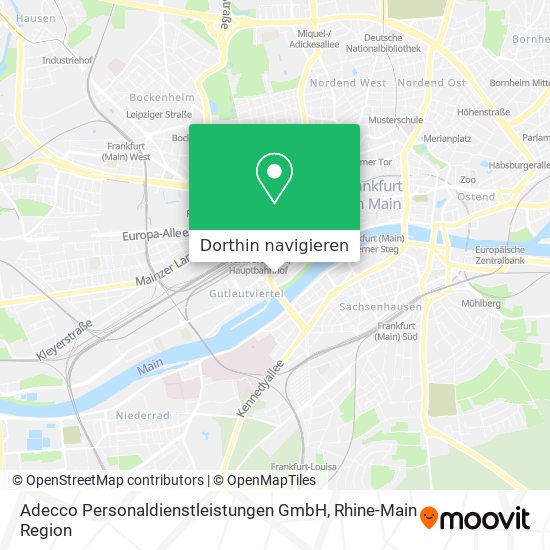 Adecco Personaldienstleistungen GmbH Karte