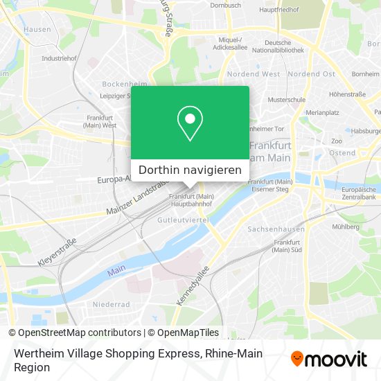 Wertheim Village Shopping Express Karte