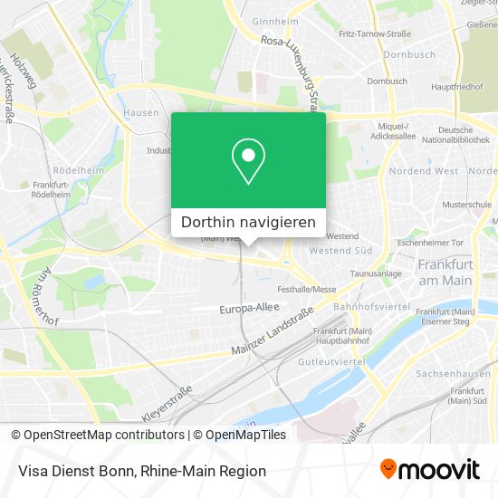 Visa Dienst Bonn Karte