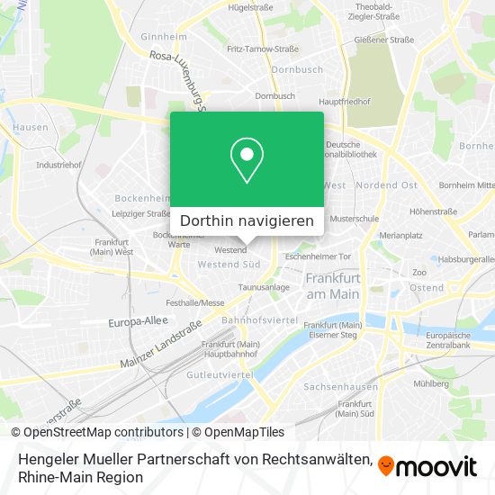 Hengeler Mueller Partnerschaft von Rechtsanwälten Karte