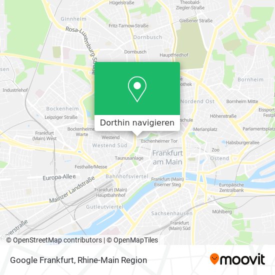 Google Frankfurt Karte