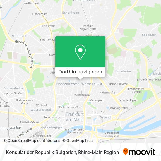 Konsulat der Republik Bulgarien Karte