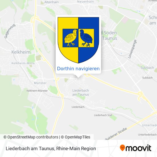 Liederbach am Taunus Karte