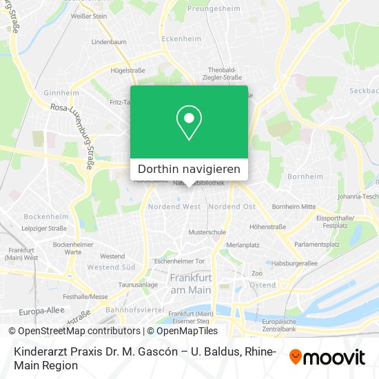 Kinderarzt Praxis Dr. M. Gascón – U. Baldus Karte