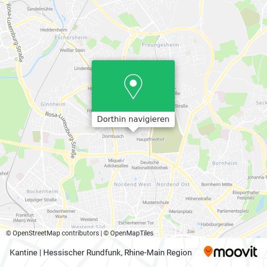 Kantine | Hessischer Rundfunk Karte