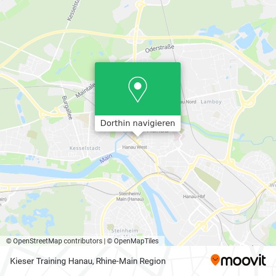 Kieser Training Hanau Karte