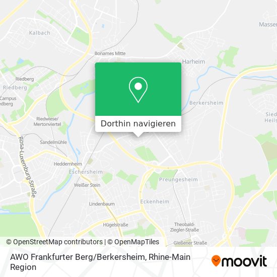 AWO Frankfurter Berg / Berkersheim Karte