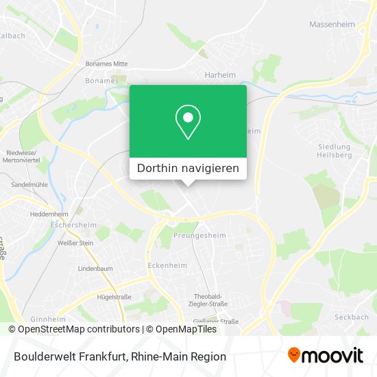 Boulderwelt Frankfurt Karte