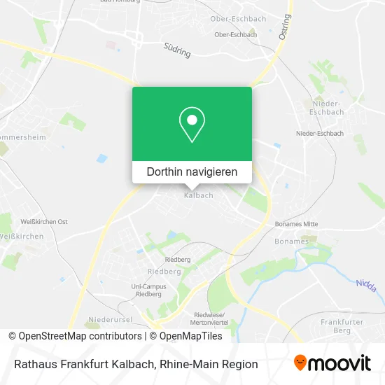 Rathaus Frankfurt Kalbach Karte