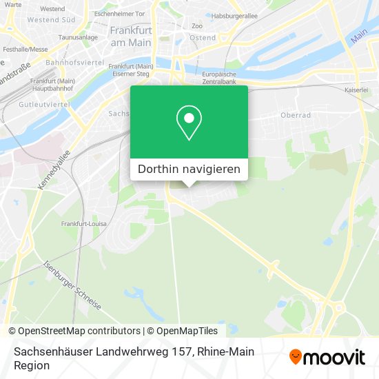 Sachsenhäuser Landwehrweg 157 Karte