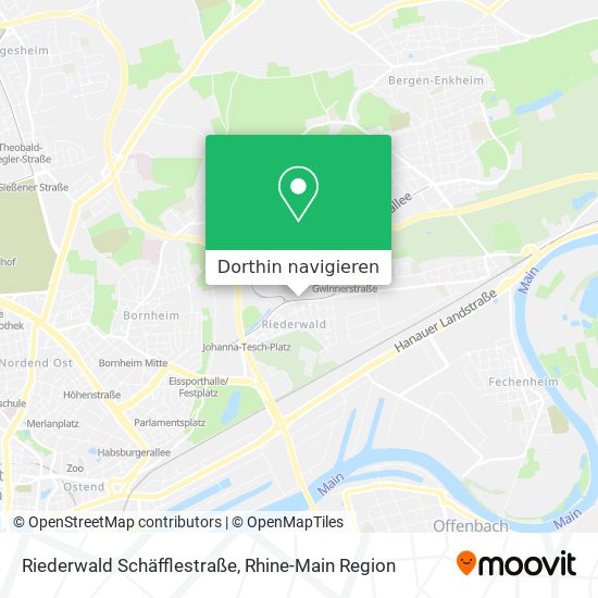 Riederwald Schäfflestraße Karte