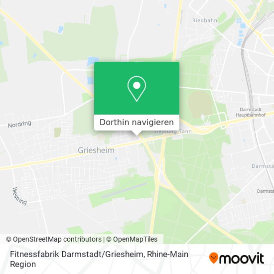 Fitnessfabrik Darmstadt / Griesheim Karte