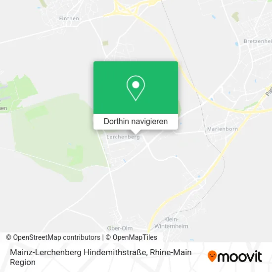 Mainz-Lerchenberg Hindemithstraße Karte