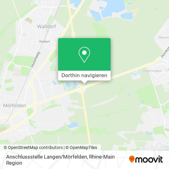 Anschlussstelle Langen / Mörfelden Karte