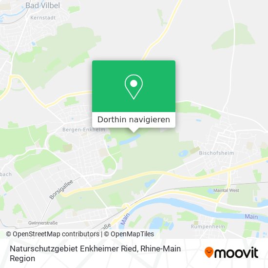 Naturschutzgebiet Enkheimer Ried Karte