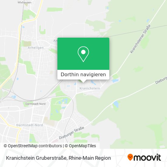 Kranichstein Gruberstraße Karte