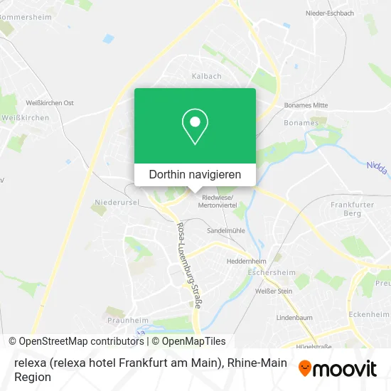 relexa (relexa hotel Frankfurt am Main) Karte