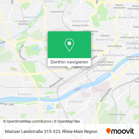 Mainzer Landstraße 315-323 Karte