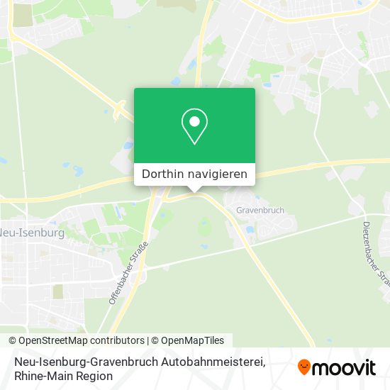 Neu-Isenburg-Gravenbruch Autobahnmeisterei Karte