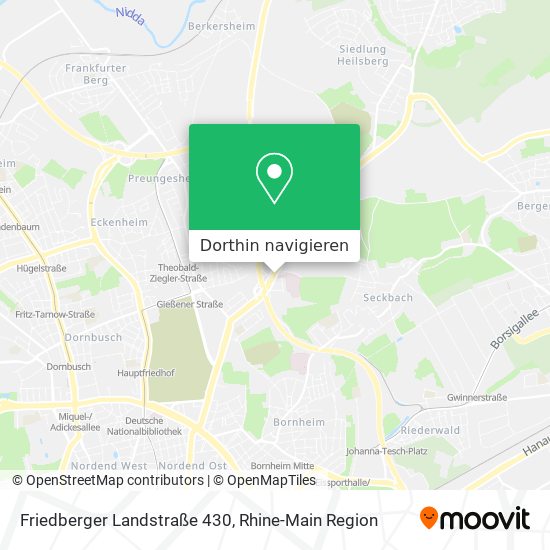 Friedberger Landstraße 430 Karte