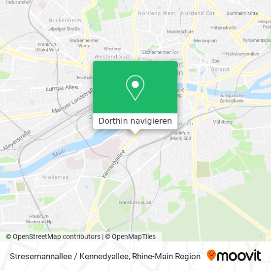 Stresemannallee / Kennedyallee Karte