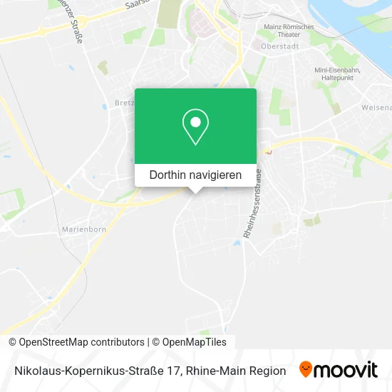 Nikolaus-Kopernikus-Straße 17 Karte