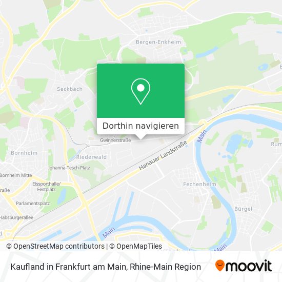 Kaufland in Frankfurt am Main Karte