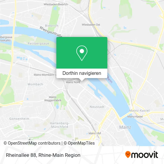 Rheinallee 88 Karte