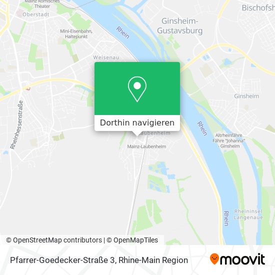 Pfarrer-Goedecker-Straße 3 Karte