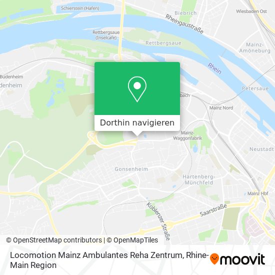 Locomotion Mainz Ambulantes Reha Zentrum Karte