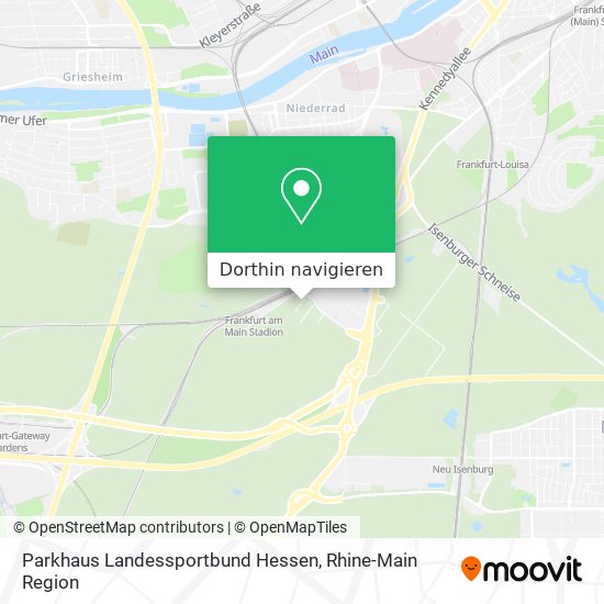 Parkhaus Landessportbund Hessen Karte