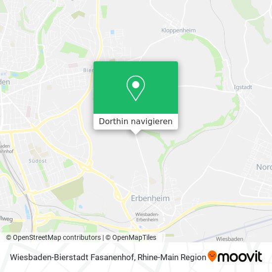 Wiesbaden-Bierstadt Fasanenhof Karte