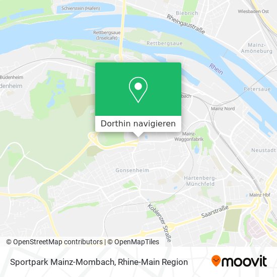 Sportpark Mainz-Mombach Karte