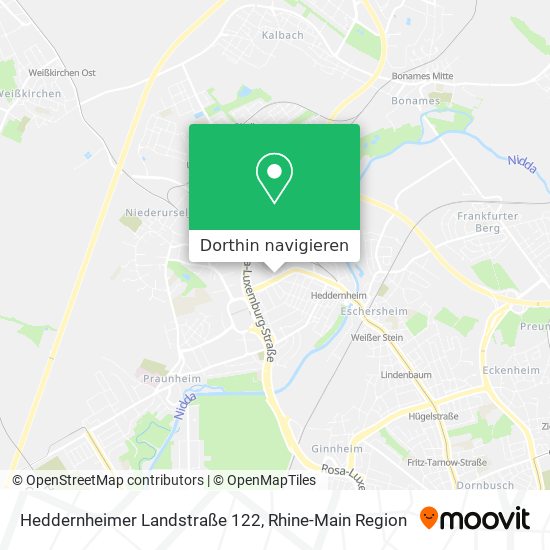 Heddernheimer Landstraße 122 Karte