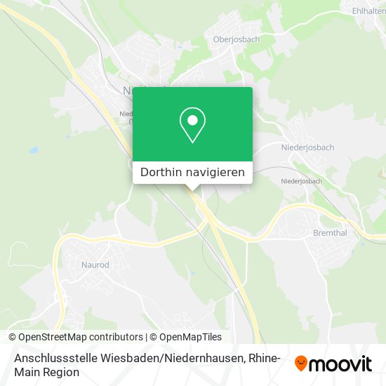 Anschlussstelle Wiesbaden / Niedernhausen Karte