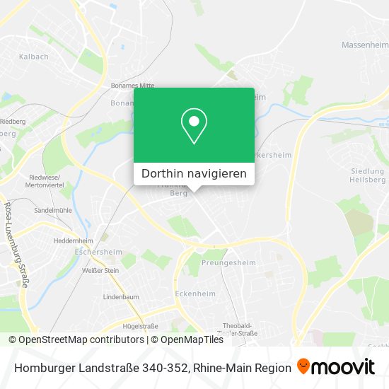 Homburger Landstraße 340-352 Karte