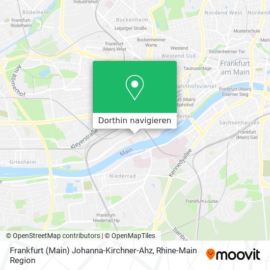 Frankfurt (Main) Johanna-Kirchner-Ahz Karte