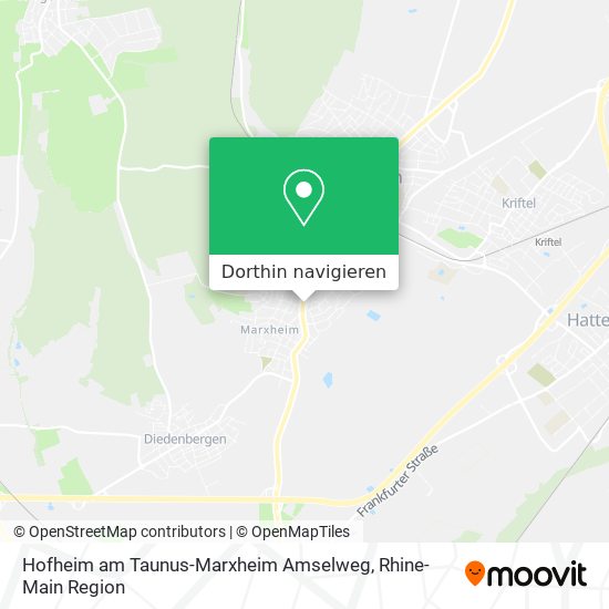 Hofheim am Taunus-Marxheim Amselweg Karte